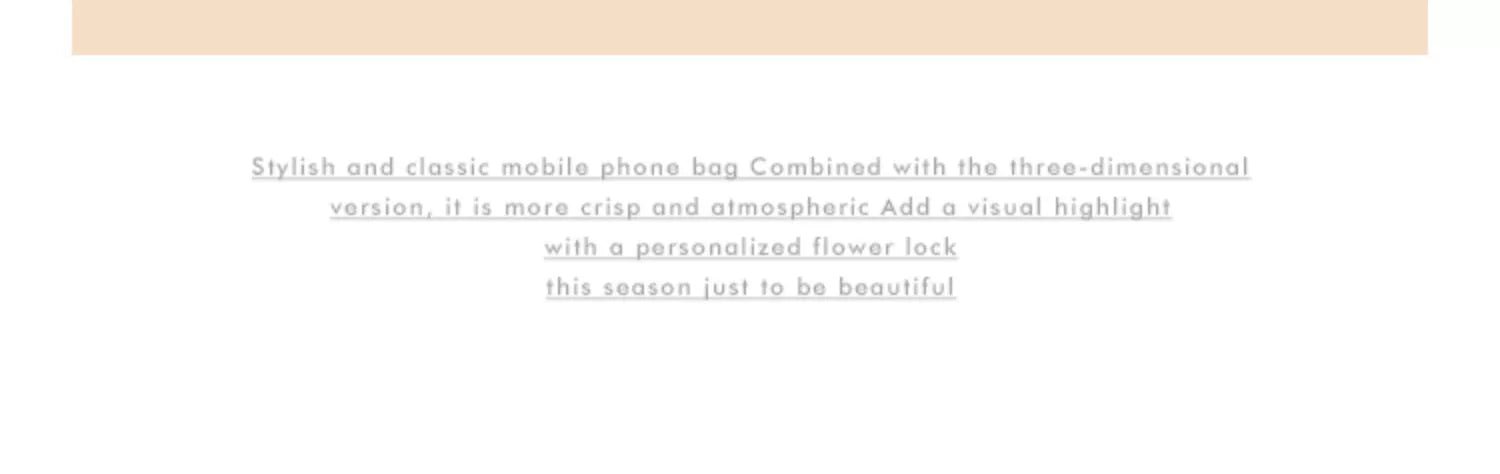 Bag Women's Leather Mobile Phone Shoulder Bag Mini Pack Small Bag