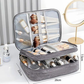Luxury Makeup Organizer Bag for Travel & Toiletries