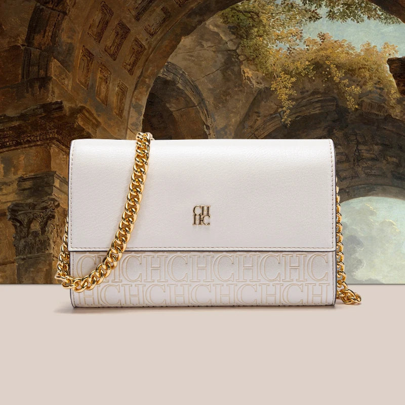 Minimalist Women's Shoulder Bag with Chain Strap