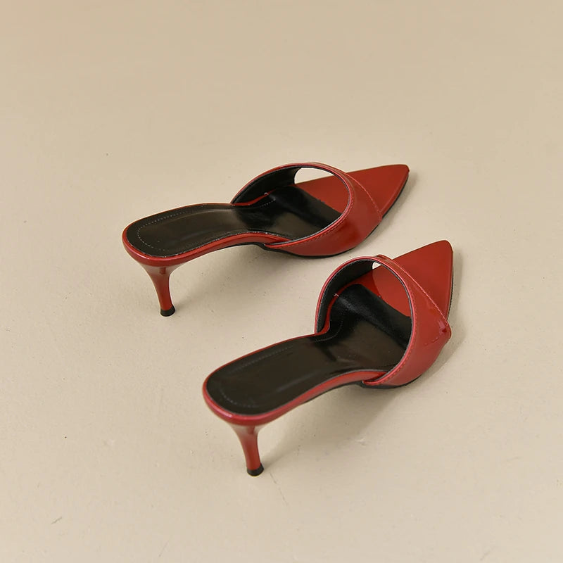 2024 Summer Designer Pointed Stiletto Mule Sandals