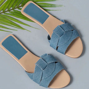 Summer Designer Women's Solid Color Fashion Slipper