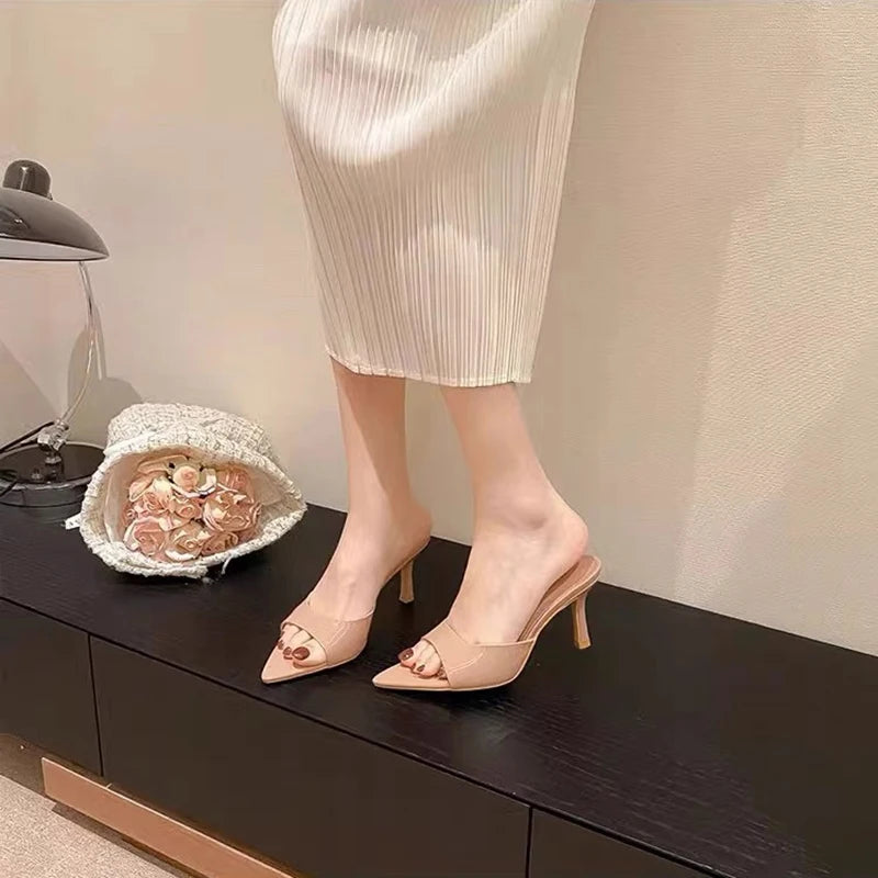 Pointed Open Toe High Heel Sandals for Women