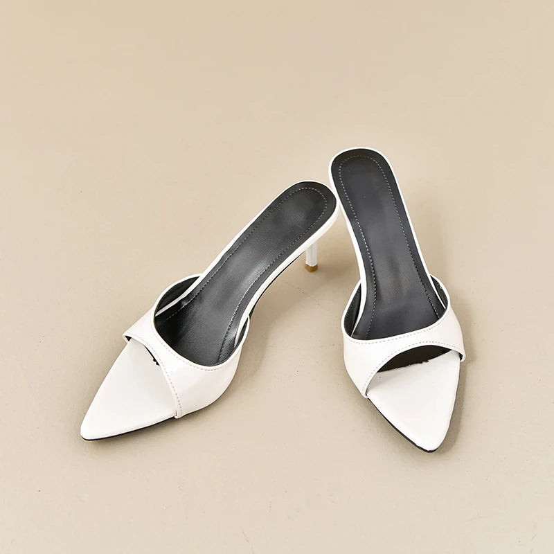 2024 Summer Designer Pointed Stiletto Mule Sandals