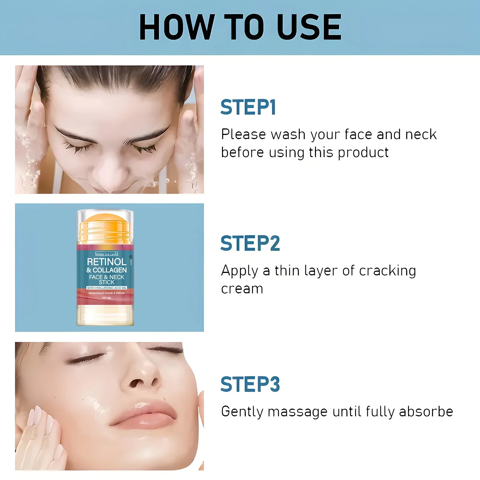 Retinol Firming Cream Stick for Wrinkles & Skin Brightening