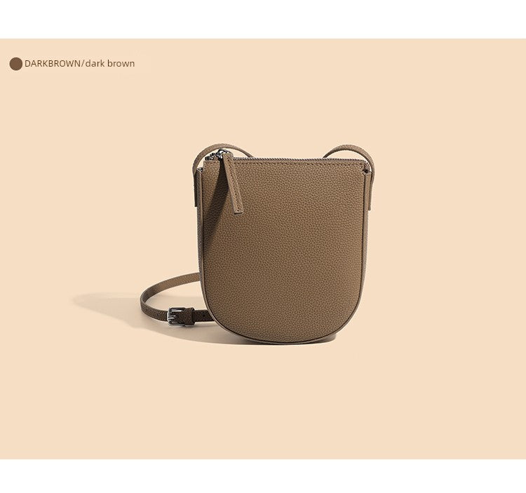 Bag Women's Leather Mobile Phone Shoulder Bag Mini Pack Small Bag