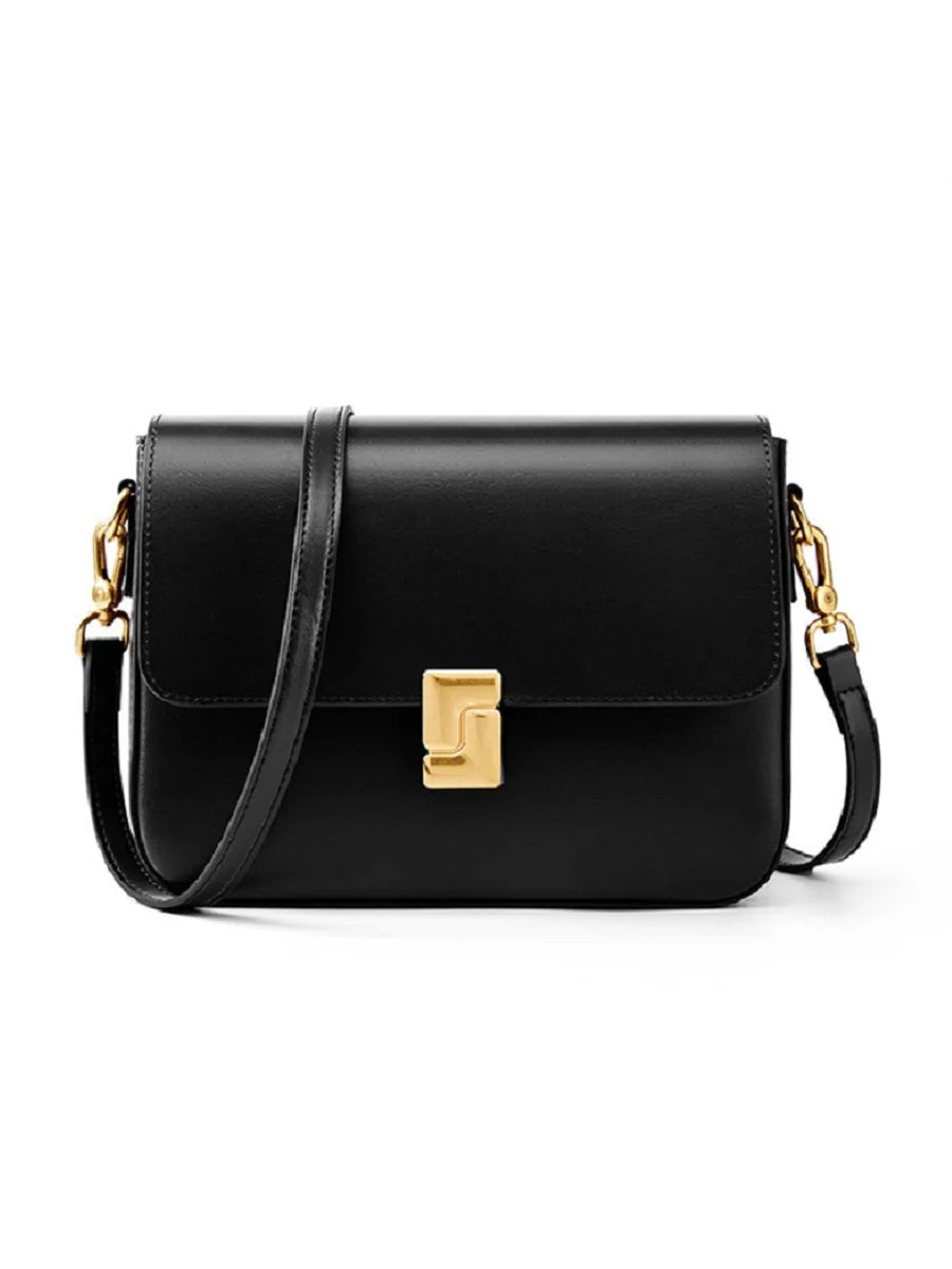 100% Split Leather Women’s Small Square Shoulder Bag