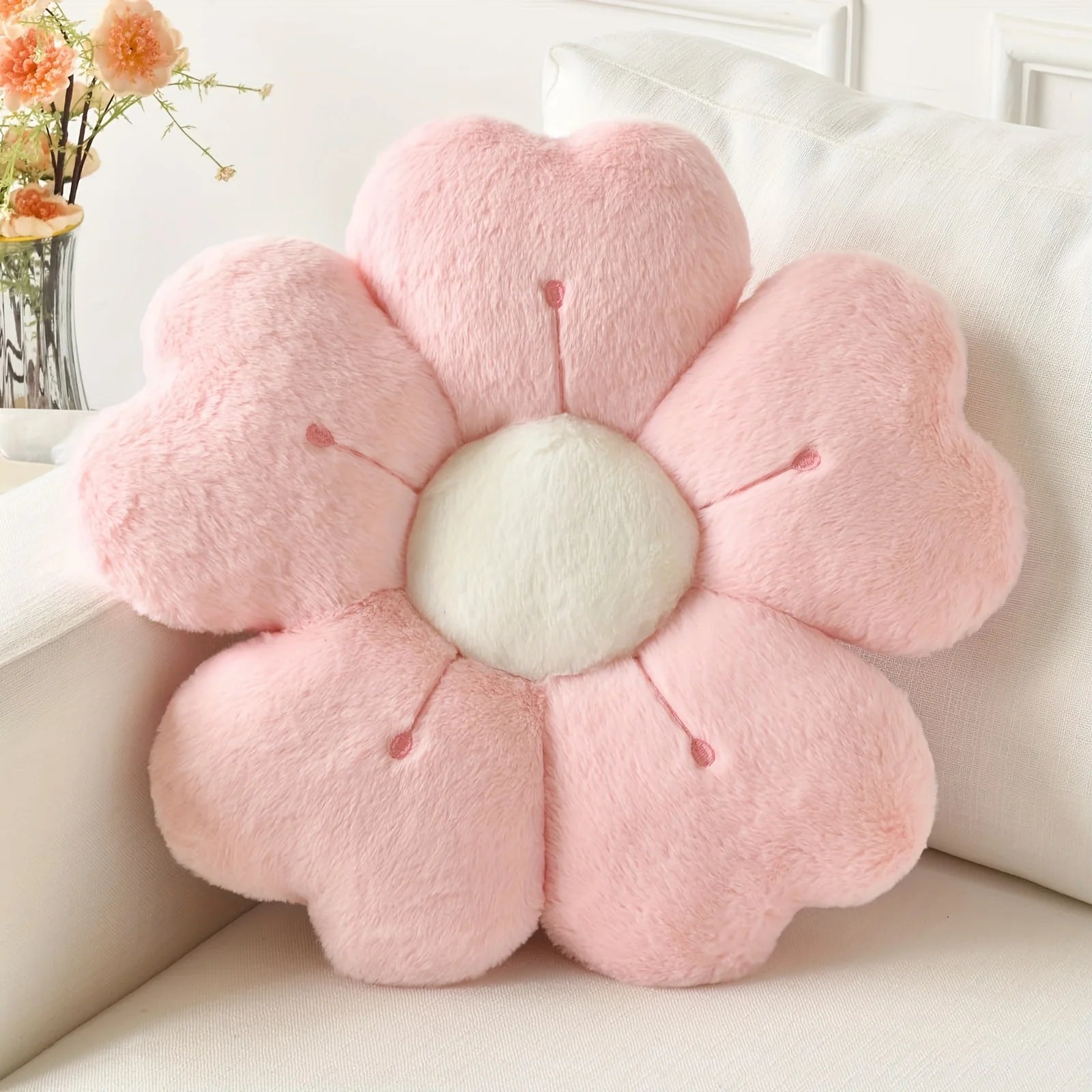 Sunflower Pillow, Daisy Seat Cushion, Flower Mat, Office Mat, Plush Toy Mat, Christmas Gift, Halloween, Thanksgiving Gift