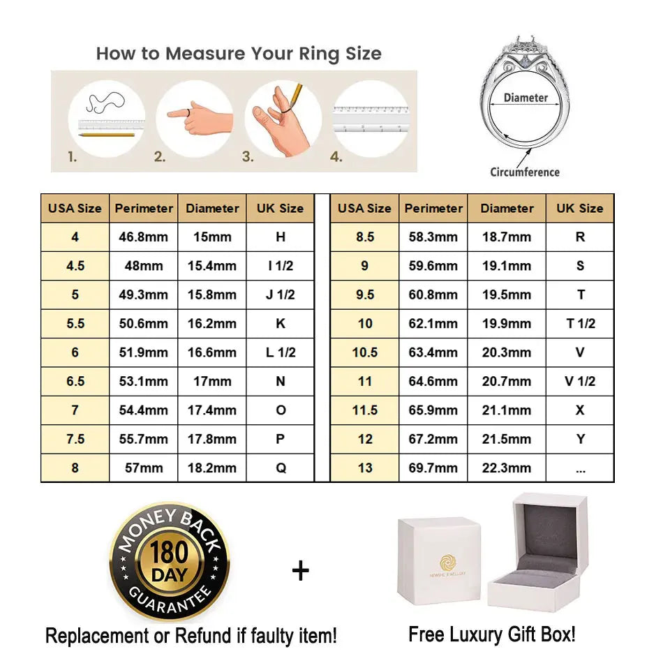 2Pcs GRA Certified Moissanite Radian Cut Wedding Rings Set