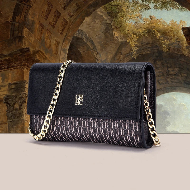 Minimalist Women's Shoulder Bag with Chain Strap