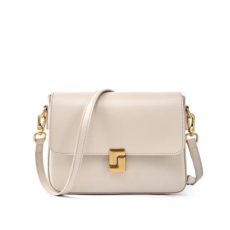100% Split Leather Women’s Small Square Shoulder Bag