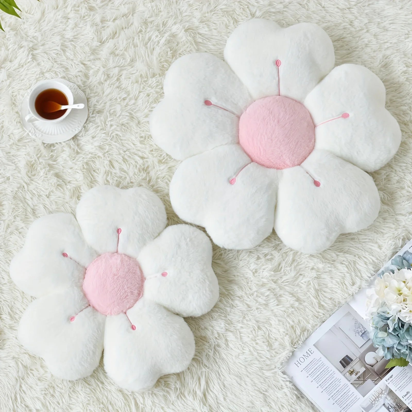 Sunflower Pillow, Daisy Seat Cushion, Flower Mat, Office Mat, Plush Toy Mat, Christmas Gift, Halloween, Thanksgiving Gift