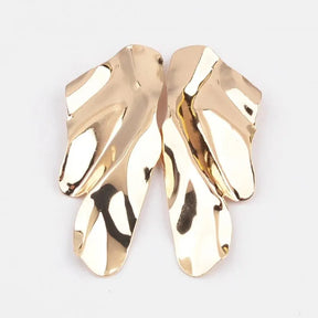 Punk Vintage Irregular Geometric Big Sequin Stud Earrings