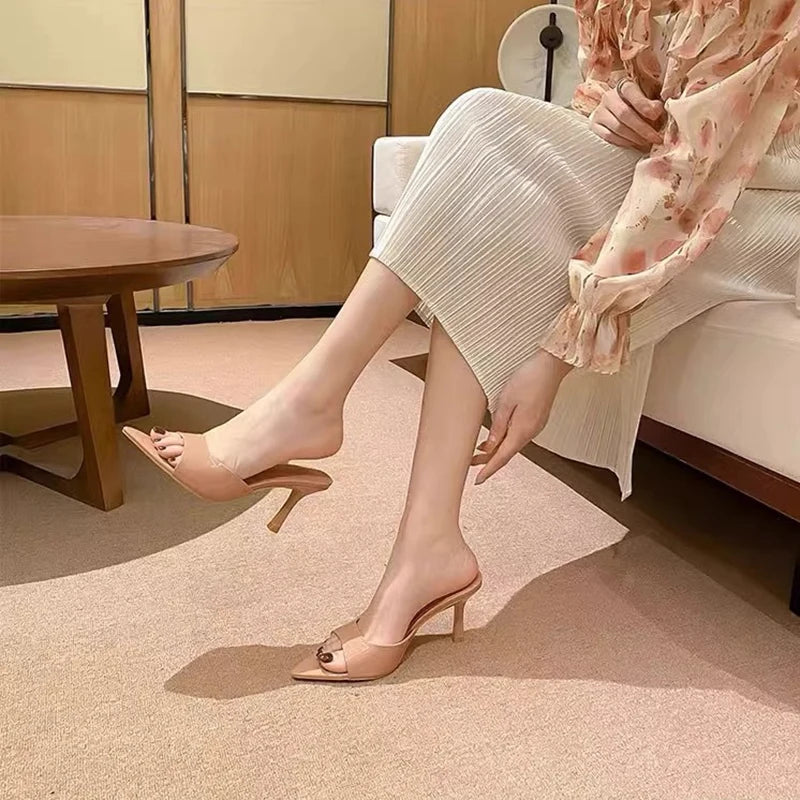 Pointed Open Toe High Heel Sandals for Women