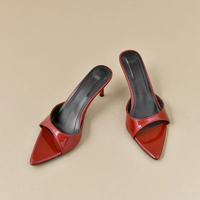 2024 Summer Designer Pointed Stiletto Mule Sandals