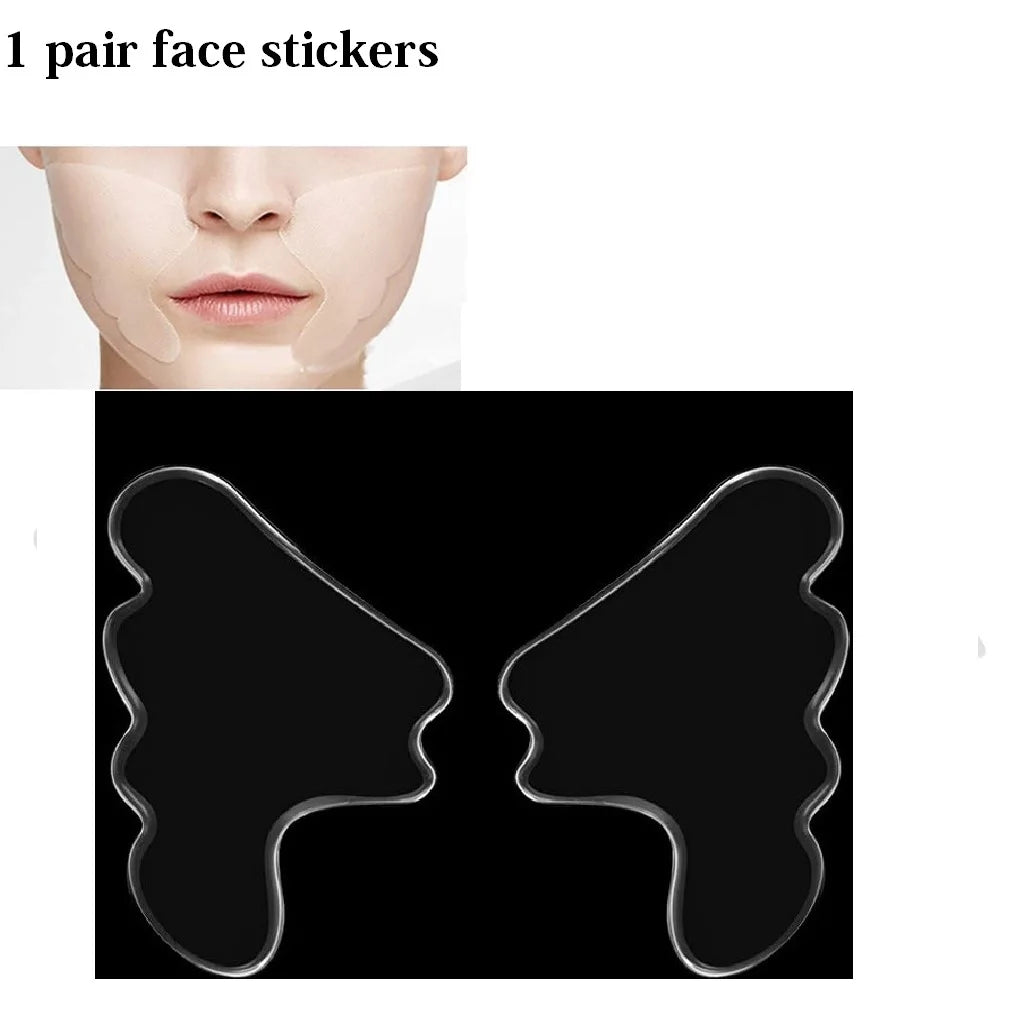 Reusable Silicone Anti-Wrinkle Patches for Face, Neck & Eyes