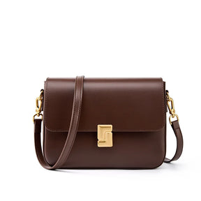 100% Split Leather Women’s Small Square Shoulder Bag