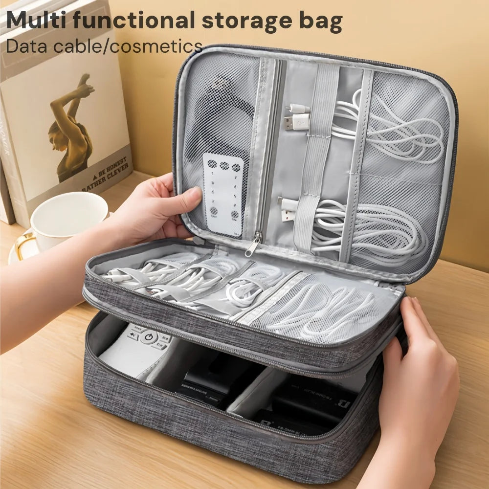 Luxury Makeup Organizer Bag for Travel & Toiletries